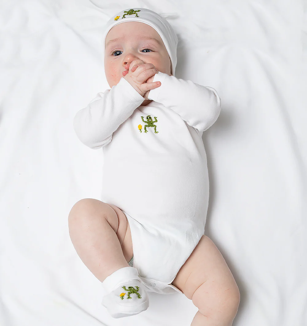 Onesie (Long Sleeve), Combed Cotton, Embroidered - Image 7
