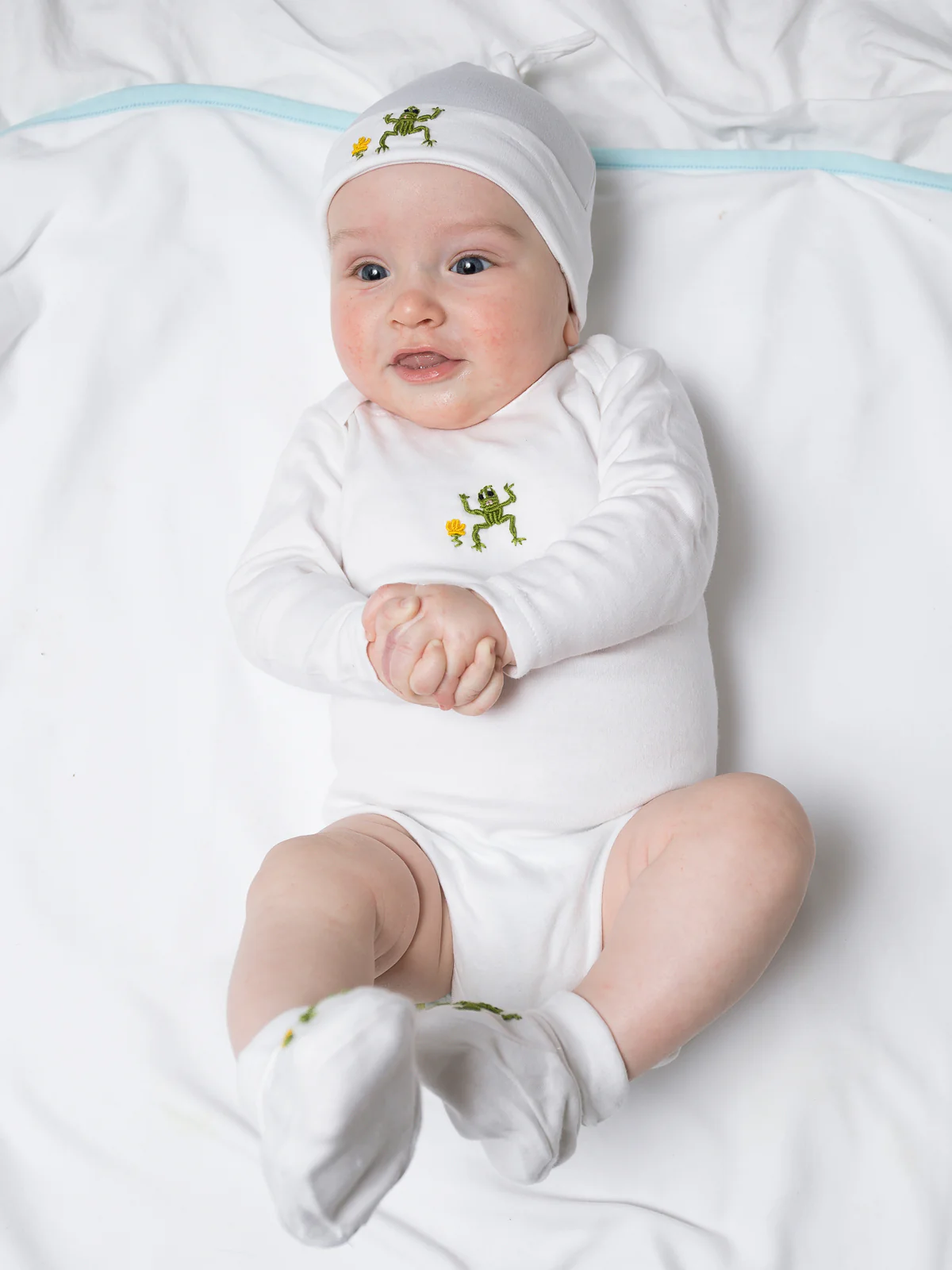 Onesie (Long Sleeve), Combed Cotton, Embroidered - Image 8