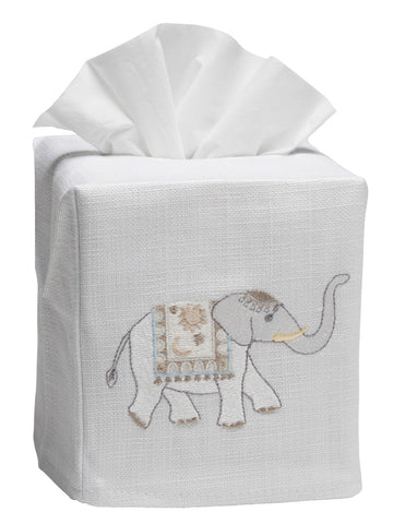Tissue Box Cover, Embroidered Animals - Image 11